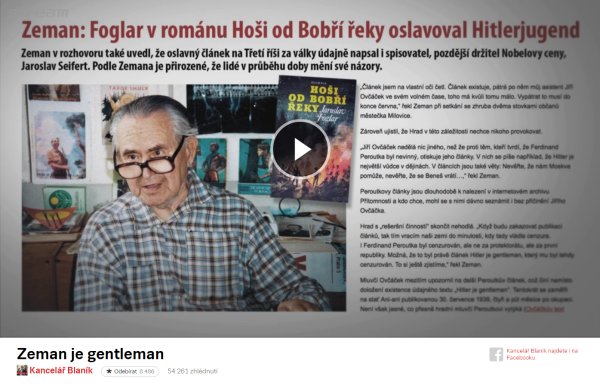 Jaroslav Foglar v Kanceli Blank