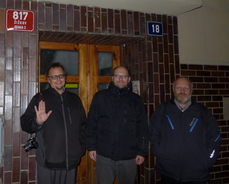 Redakce Bohou�ka 15. 11. 2017 u bytu Jaroslava Foglara v K�i