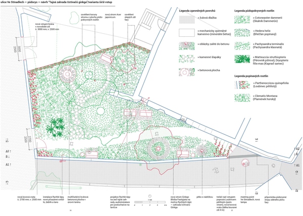 Tajn zahradu uctva Ginkga - prask projekt Richarda Bur