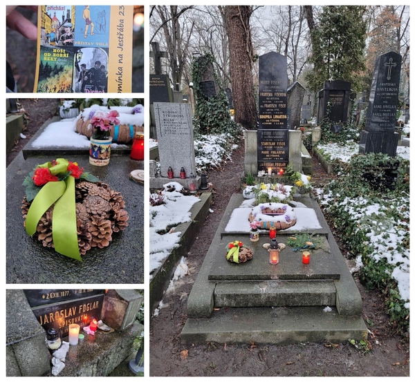 23. ledna 2023 u hrobu Jaroslava Foglara - PP SPJF