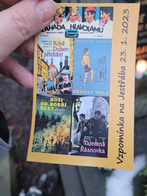 23. ledna 2023 u hrobu Jaroslava Foglara - PP SPJF